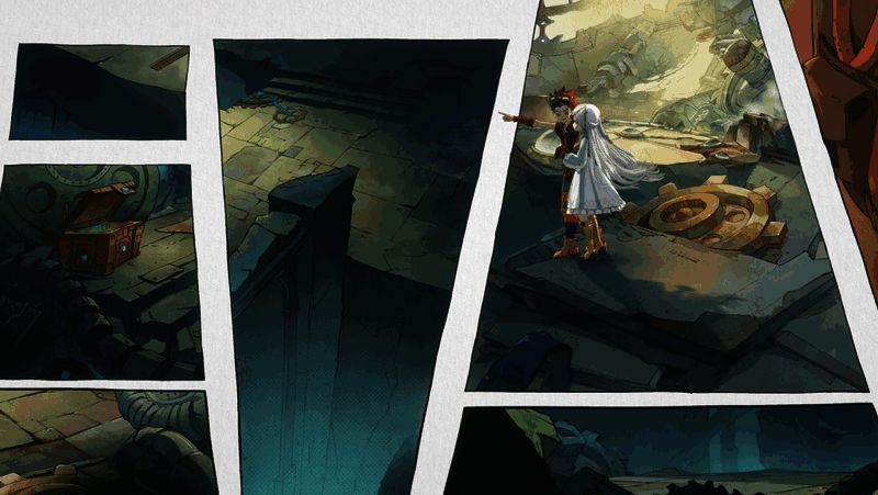 战斗场景截图，角色释放技能特效绚丽