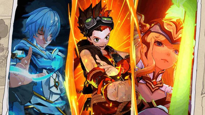 游戏内战斗界面展示，角色技能释放瞬间