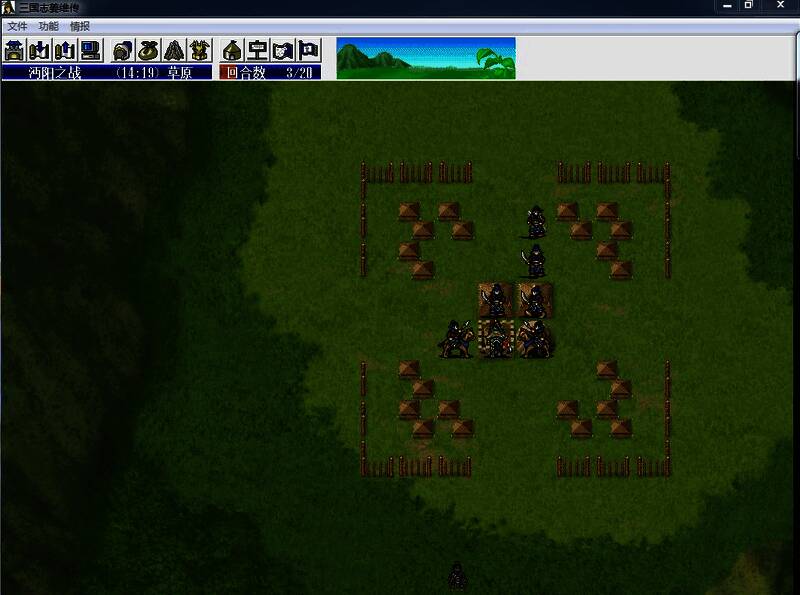 《姜维传》沔阳之战第二回合站位示意图