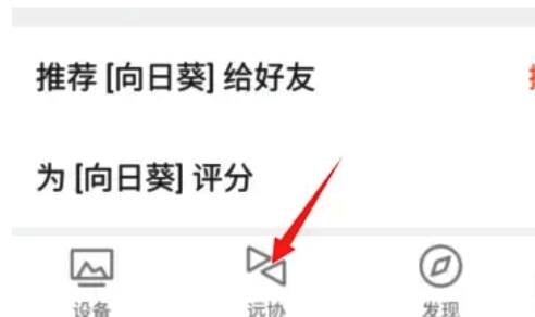 进入向日葵远程控制应用设置界面的图片