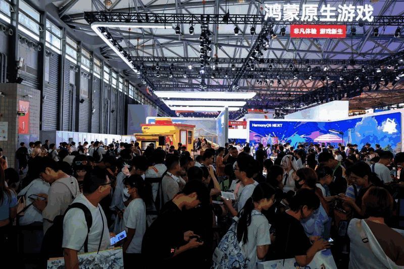 CJ现场图.png ChinaJoy鸿蒙原生游戏展区现场图