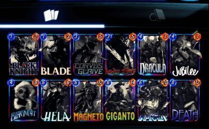 全黑白海拉卡牌画面