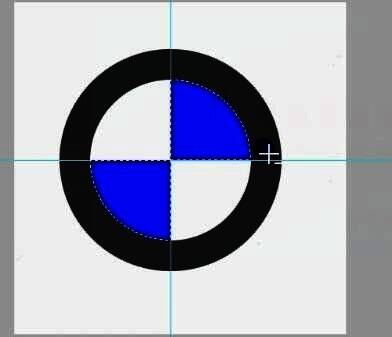 完成的宝马标志示例