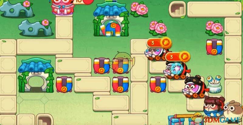 保卫萝卜4梁波波与祝秋秋第91关中间补充并提升磁铁炮塔等级图