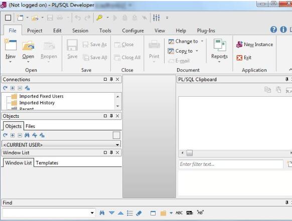 PL/SQL Developer 对象浏览器窗口界面图片