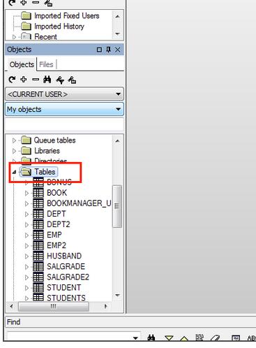 PL/SQL Developer 中 table 文件夹相关图片