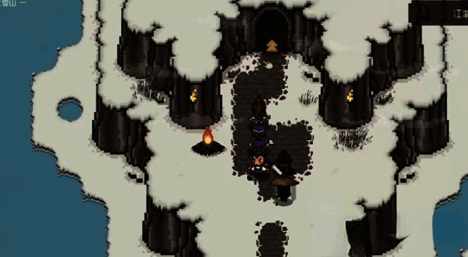 大江湖之苍龙与白鸟雪山内部战斗画面