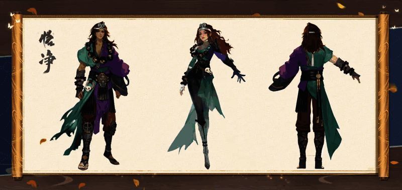 天龙八部手游联动悟净时装原画