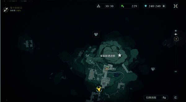 使用藏宝图解锁钓点画面