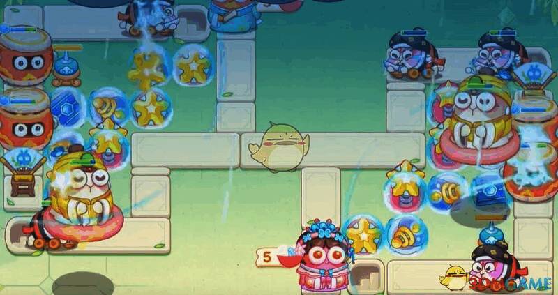 保卫萝卜4第87关最终炮塔布置情况