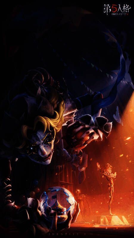 《第五人格》主题活动海报，明星演员麦克·莫顿站在聚光灯下