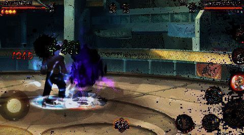 艾与佐助战斗及自断左手的画面