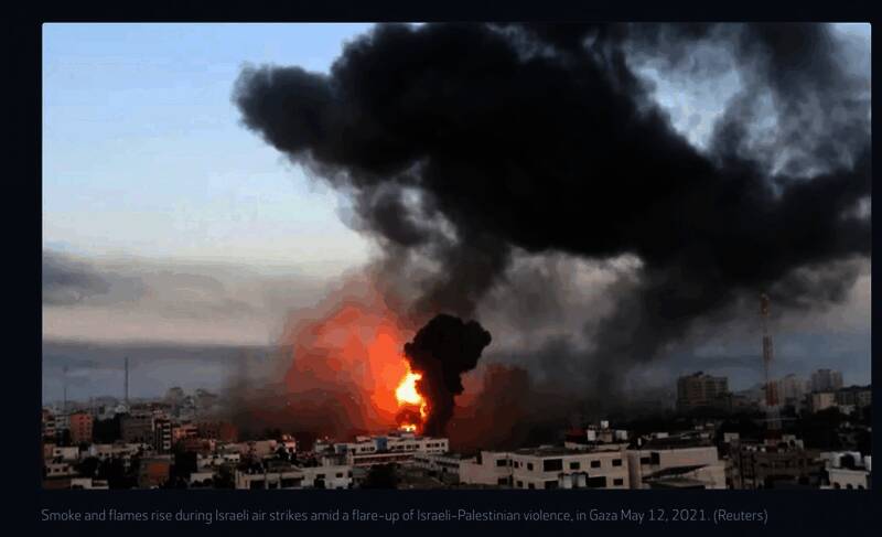 以色列空袭加沙照片