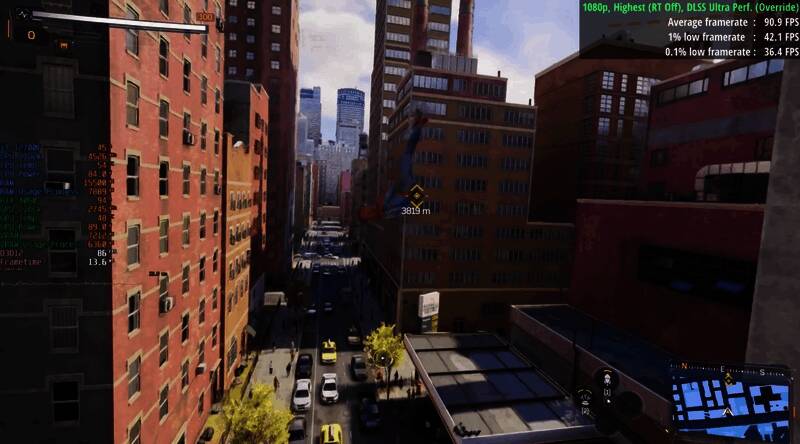 《漫威蜘蛛侠2》开启DLSS 4的相关画面4