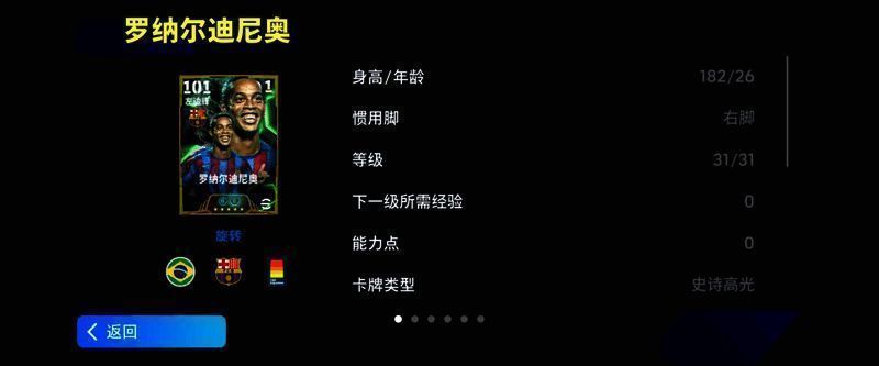 罗纳尔迪尼奥赛场英姿