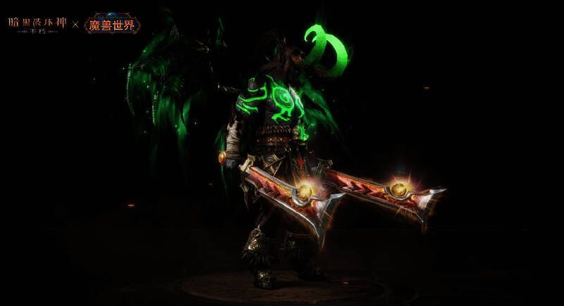 《暗黑破坏神:不朽》与《魔兽世界》联动宣传图