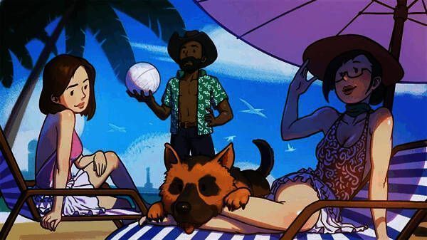 夏日沙滩装皮肤宣传图