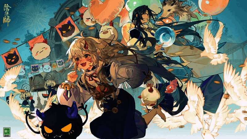 《阴阳师》儿童节限定皮肤专属插画