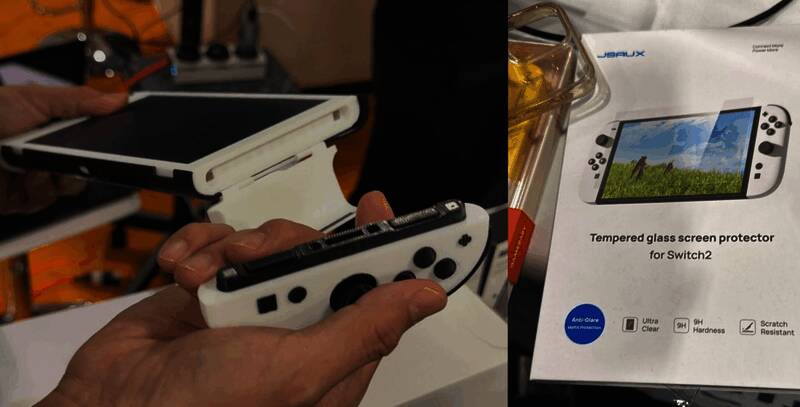 Switch 2 Joy - Con手柄与主机连接展示图