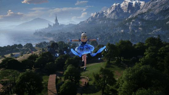 暖暖使用轻盈泡泡技能画面