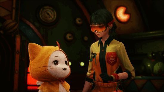 暖暖和大喵的画面