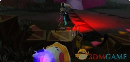 蛋仔派对玩家放下木板眩晕鬼的场景图