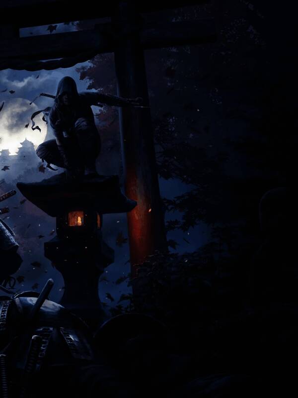 《刺客信条：影》艺术设定图中的独特画面