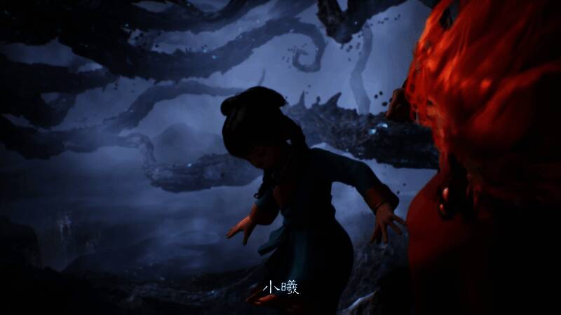 《天下》概念片中神秘空间巨木画面