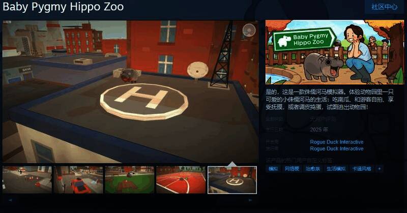 《Baby Pygmy Hippo Zoo》游戏相关图片1