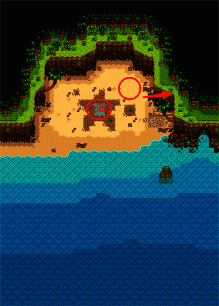 星露谷物语姜岛度假村及海湾画面