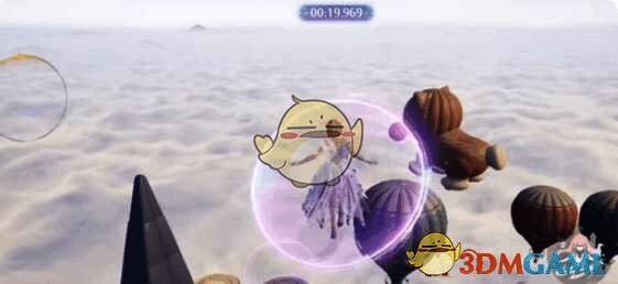 通过中间圆圈快速降落画面