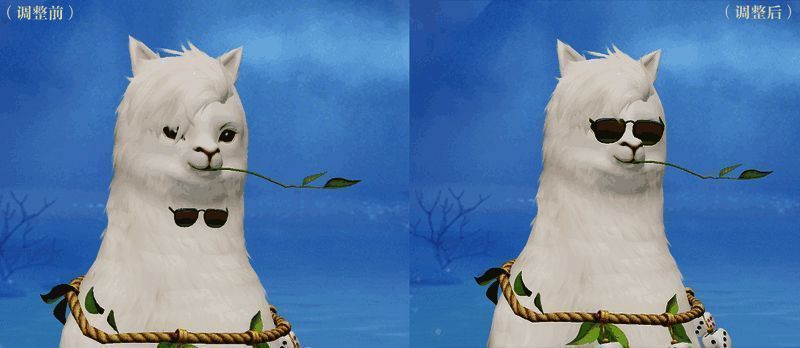 戴着墨镜的拓拓画面