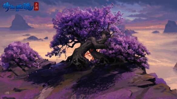 落霞峰的樱桃树