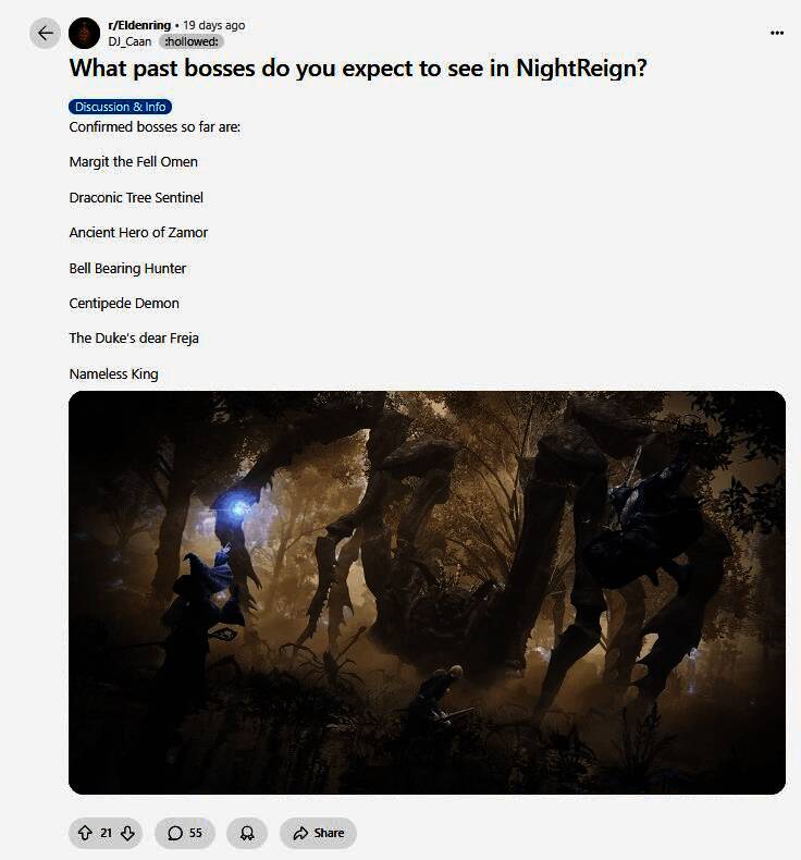 玩家列出的BOSS名单画面