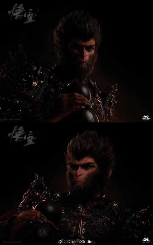 《黑神话:悟空》天命人1/1半身像展示图2