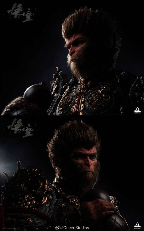 《黑神话:悟空》天命人1/1半身像展示图3