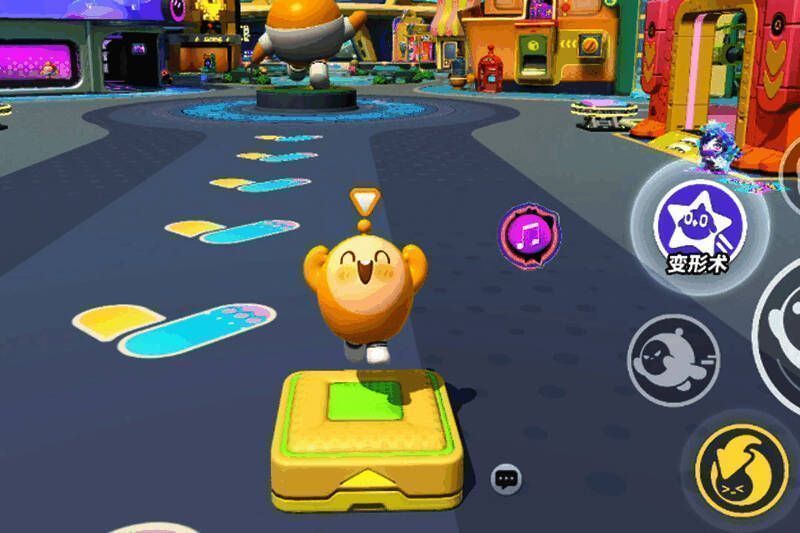 蛋仔放置蹦床画面