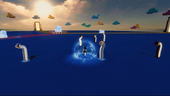 冰霜护盾冰冻长鹅画面