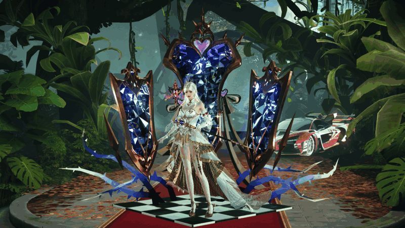 白棋女王座椅展示图