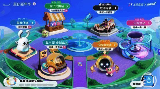 蛋仔嘉年华六大区域展示图