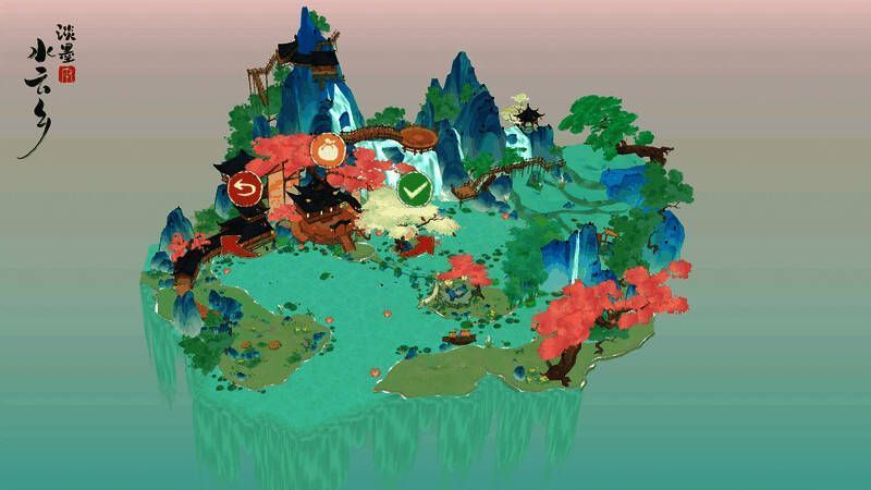 《淡墨水云乡》玩家造景画面