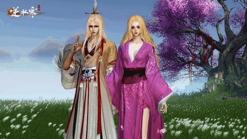 逆水寒与狐妖小红娘联动时装宣传图 2