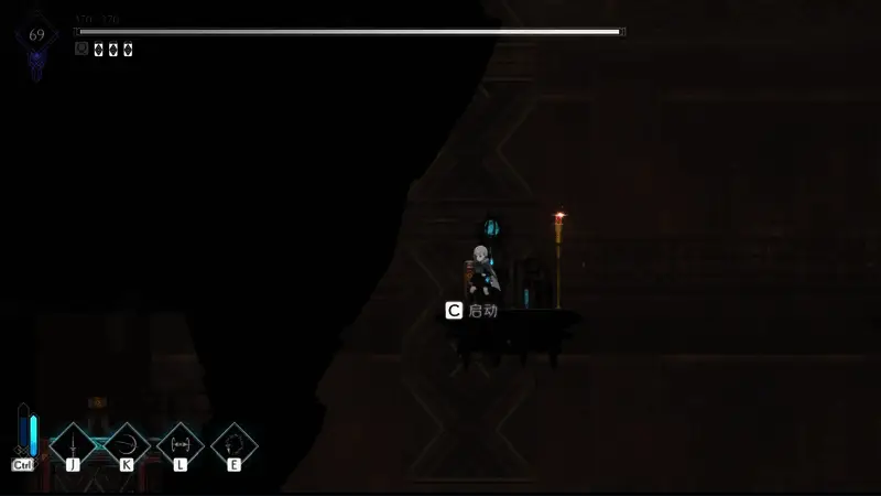 控制左边方块开关的画面