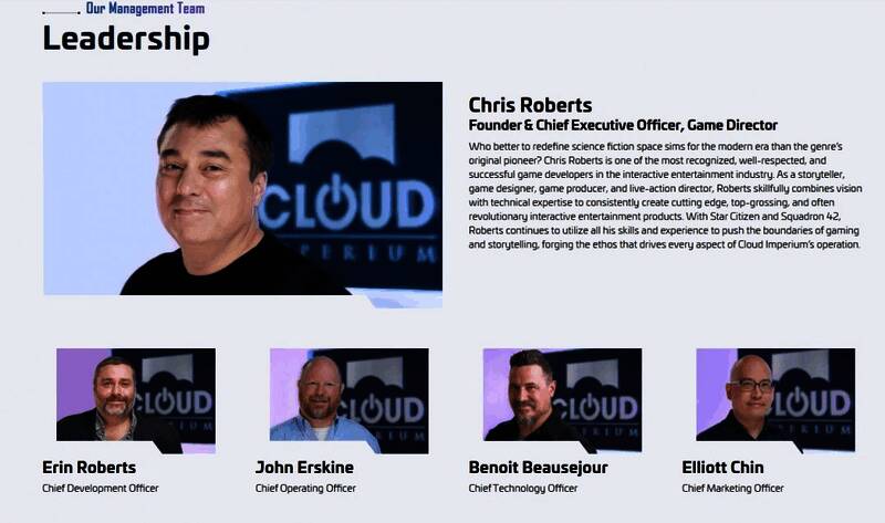 现在的管理团队介绍页面截图