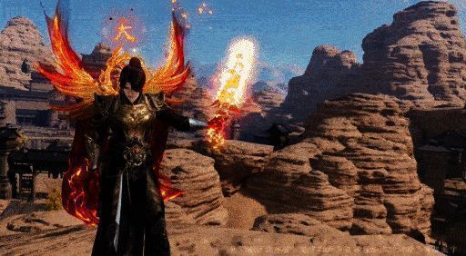 天地风云帮派联赛齐天战冠军帮派专属背饰动图