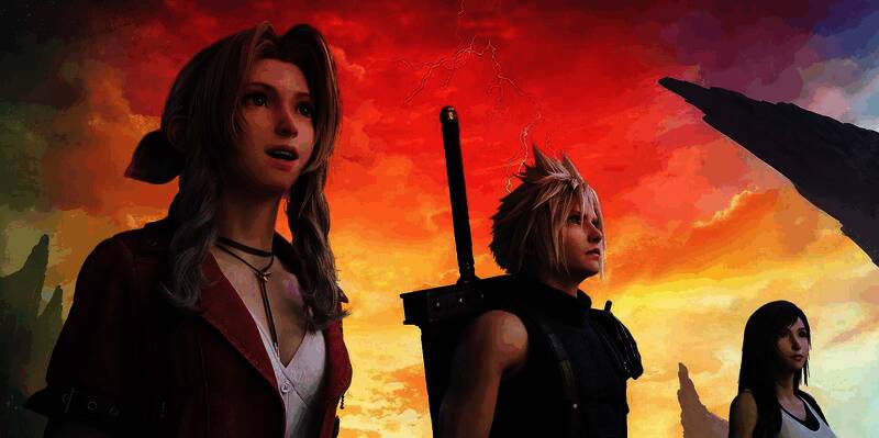 《最终幻想7》相关活动画面或场景