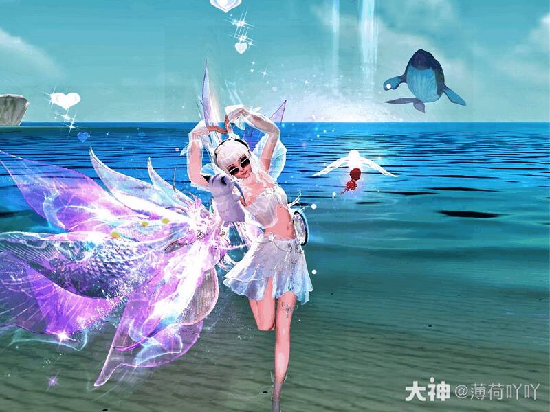 酷爽墨镜自定义后的游戏角色展示图