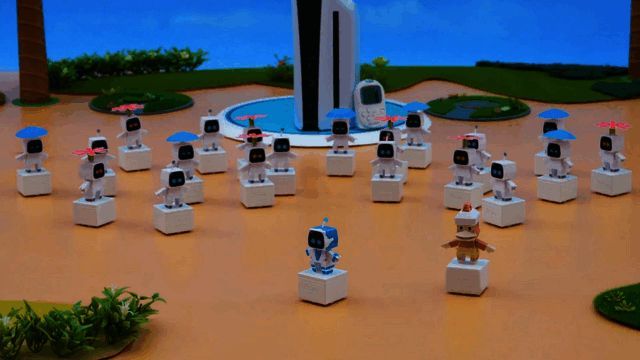 《宇宙机器人》与toio联动的精彩画面图