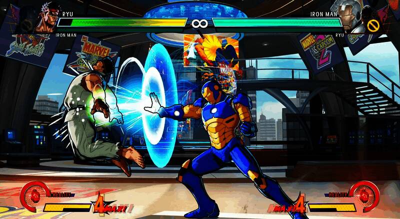 《漫画英雄VS卡普空:无限》游戏画面