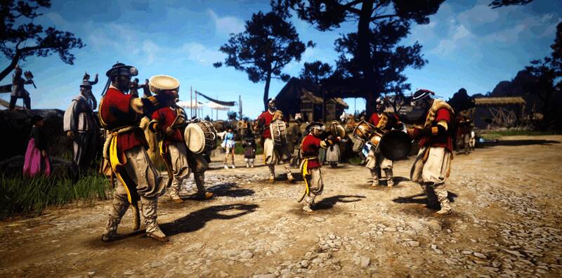 晨曦之国街头画面